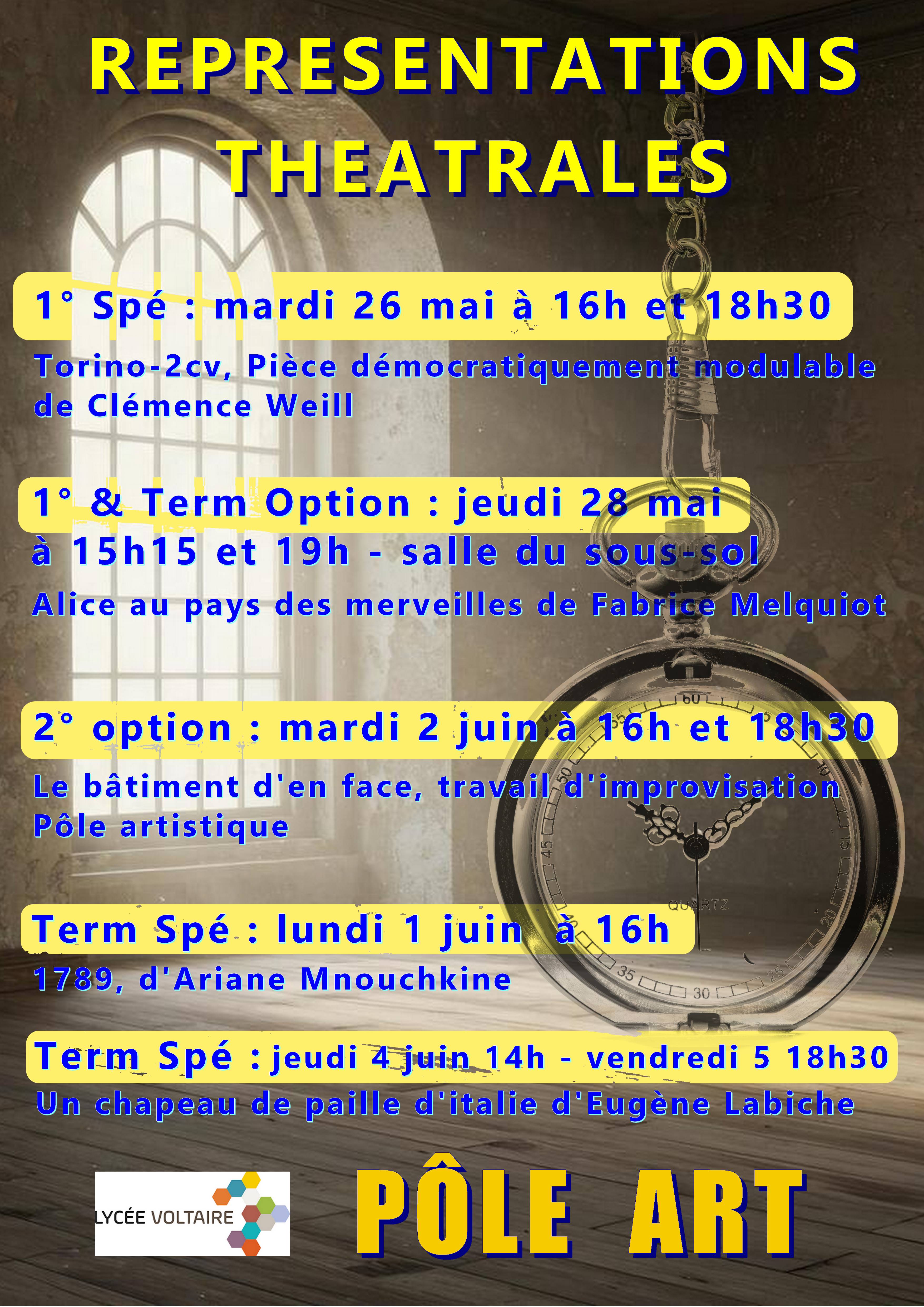 Les élèves du lycée Voltaire jouent